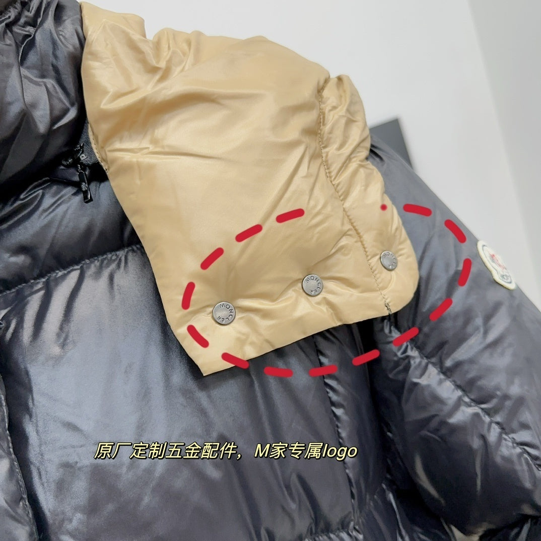 Moncler Black and Gold Down Jacket