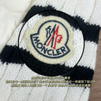 Moncler Stand Collar Down Jacket with Knitted Sleeves