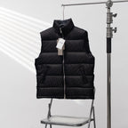 Christian Dior All-over Print Stand-up Collar Down Vest
