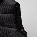 Christian Dior All-over Print Stand-up Collar Down Vest