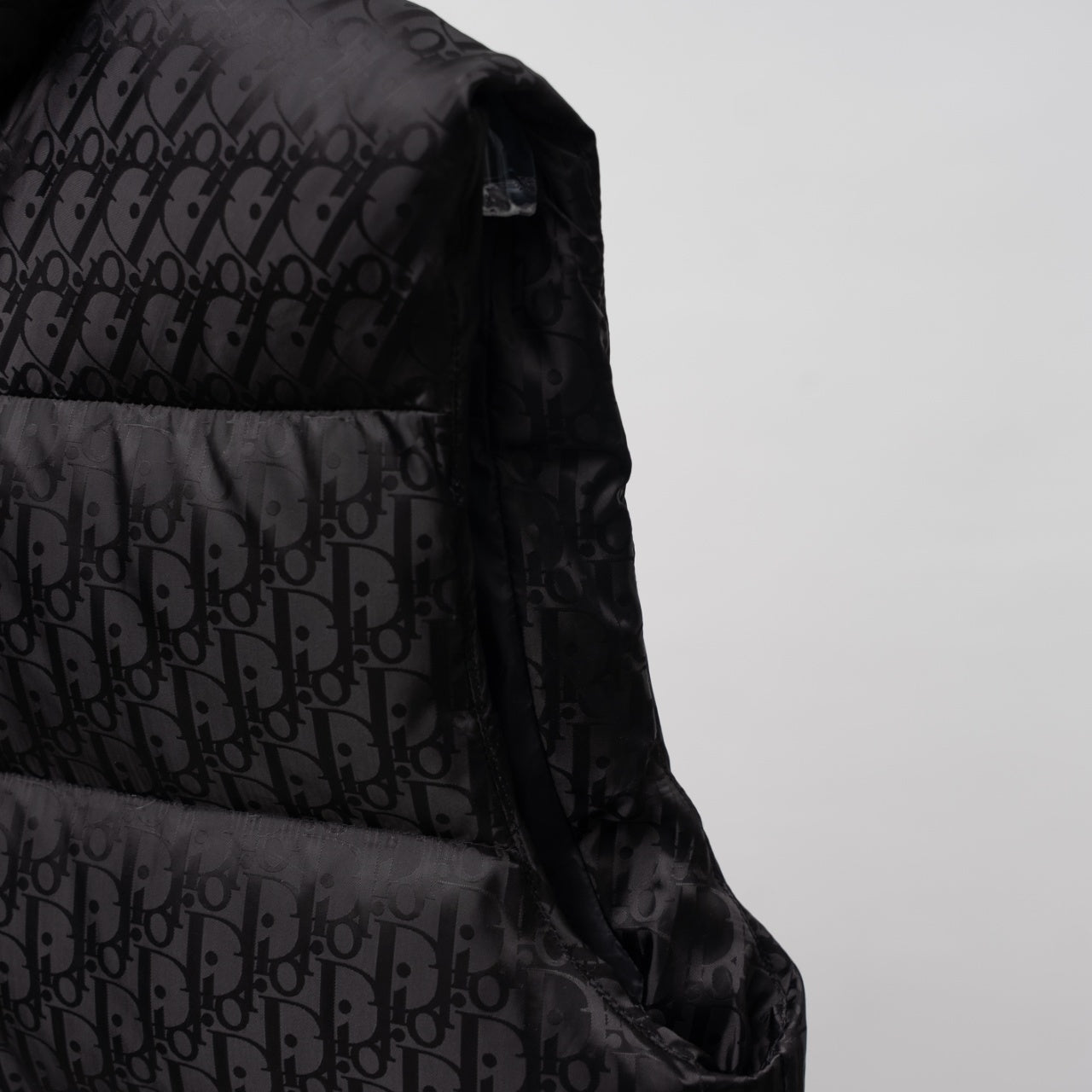 Christian Dior All-over Print Stand-up Collar Down Vest