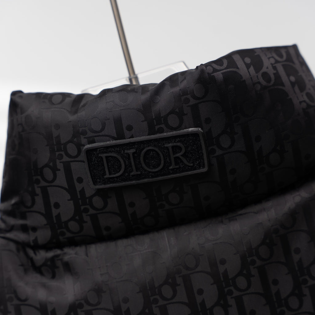 Christian Dior All-over Print Stand-up Collar Down Vest