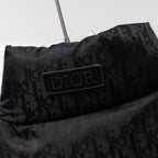 Christian Dior All-over Print Stand-up Collar Down Vest