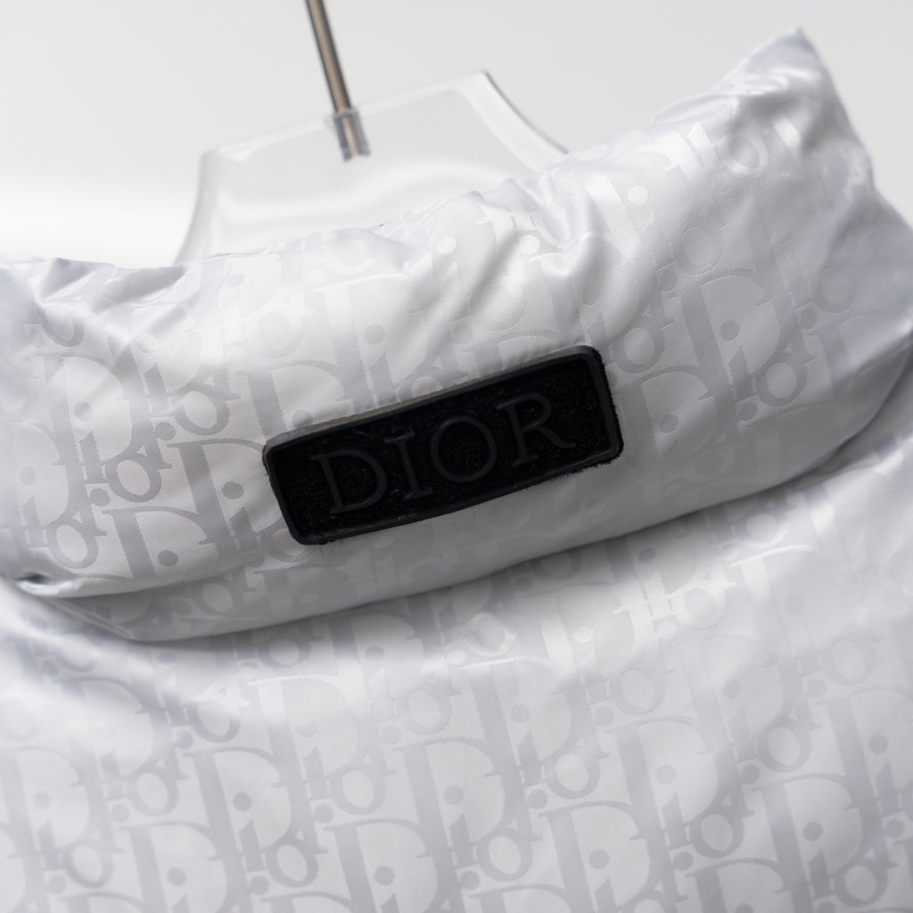Christian Dior All-over Print Stand-up Collar Down Vest
