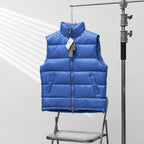 Christian Dior All-over Print Stand-up Collar Down Vest
