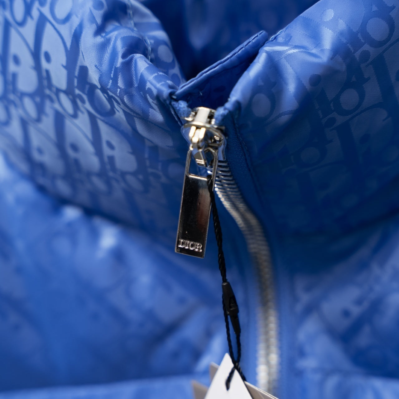 Christian Dior All-over Print Stand-up Collar Down Vest
