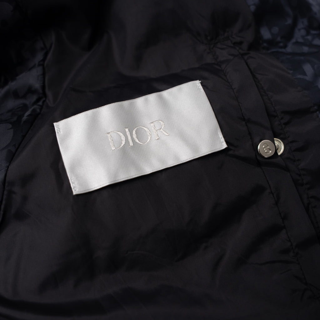 Christian Dior All-over Print Stand-up Collar Down Vest