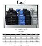 Christian Dior All-over Print Stand-up Collar Down Vest