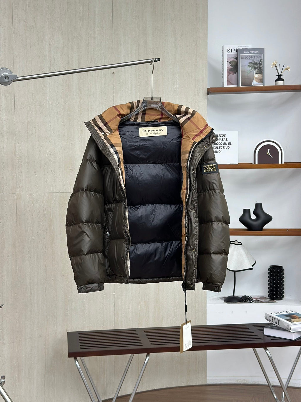 Burberry Letter Badge Down Jacket