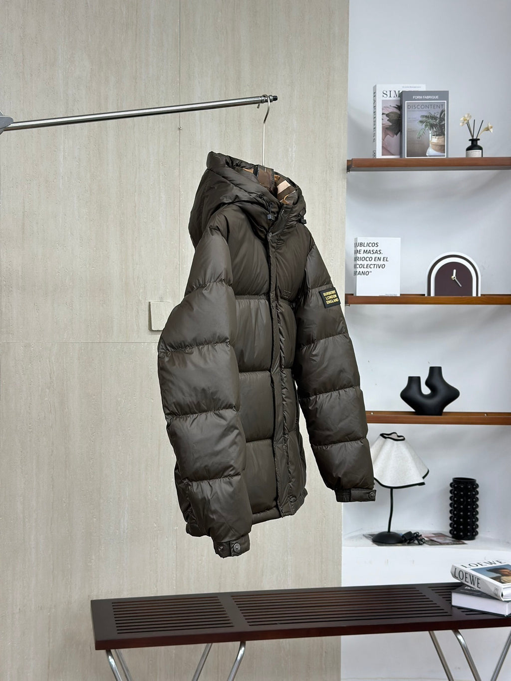 Burberry Letter Badge Down Jacket
