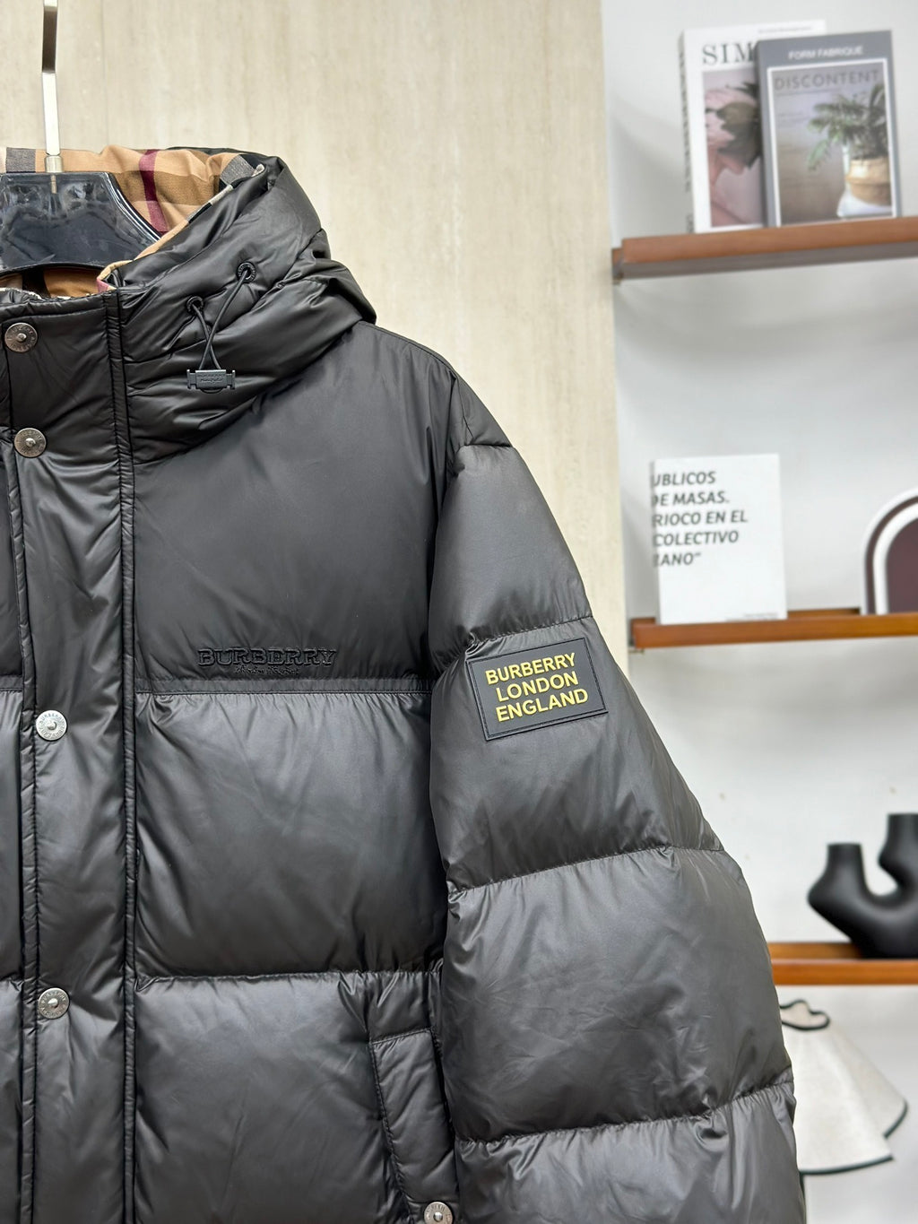 Burberry Letter Badge Down Jacket