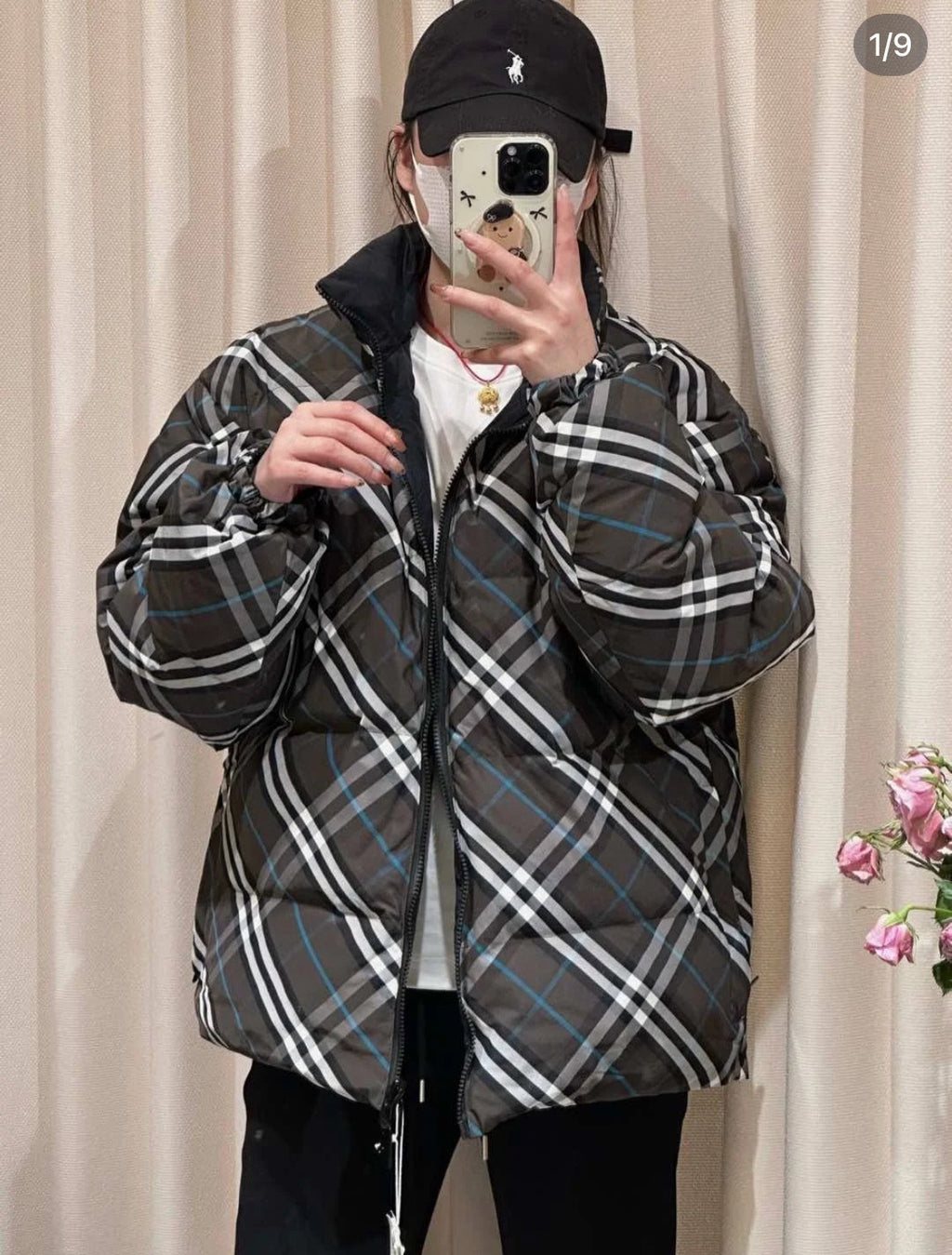 Burberry Double-sided Plaid Down Jacket