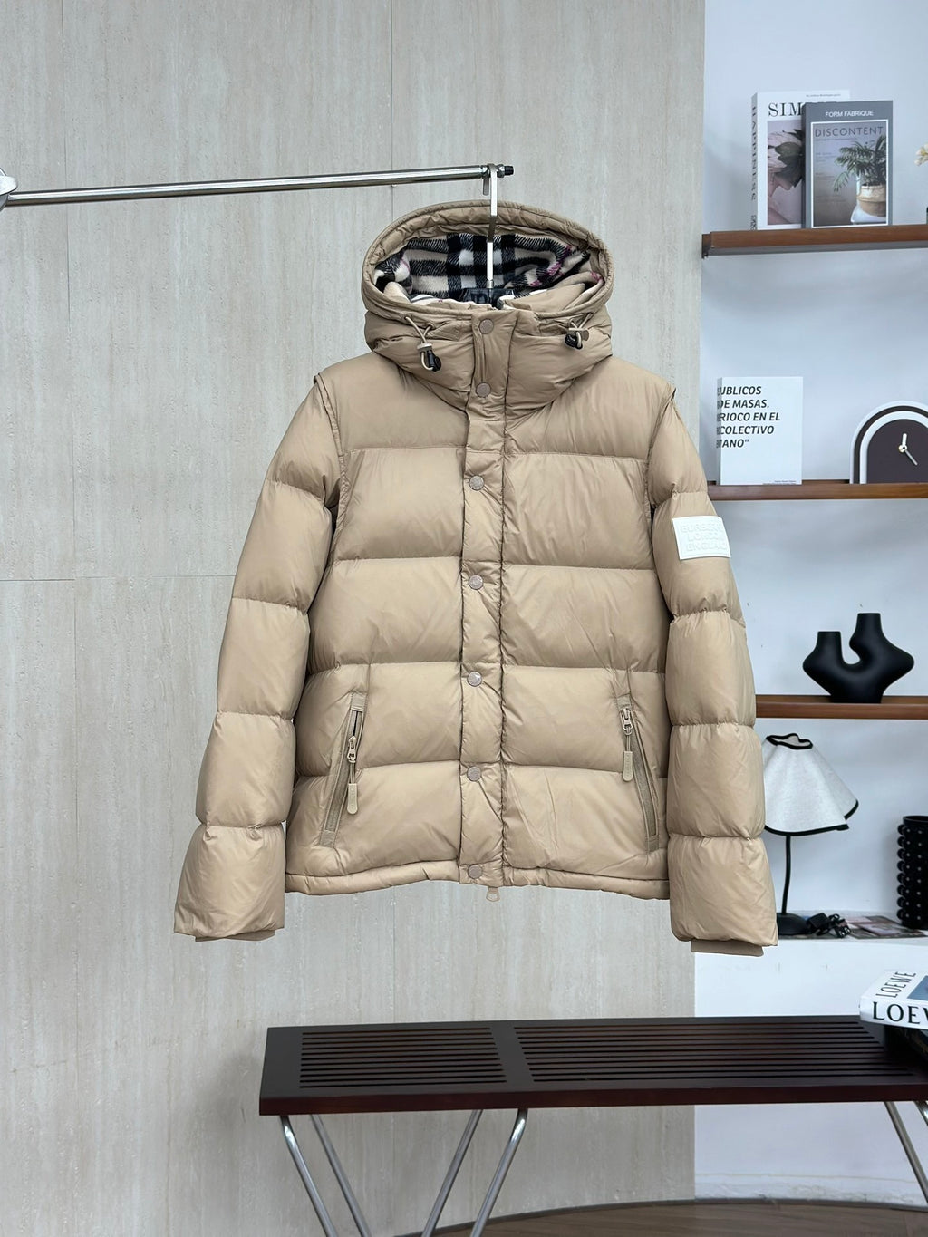Burberry Double-sided Plaid Down Jacket