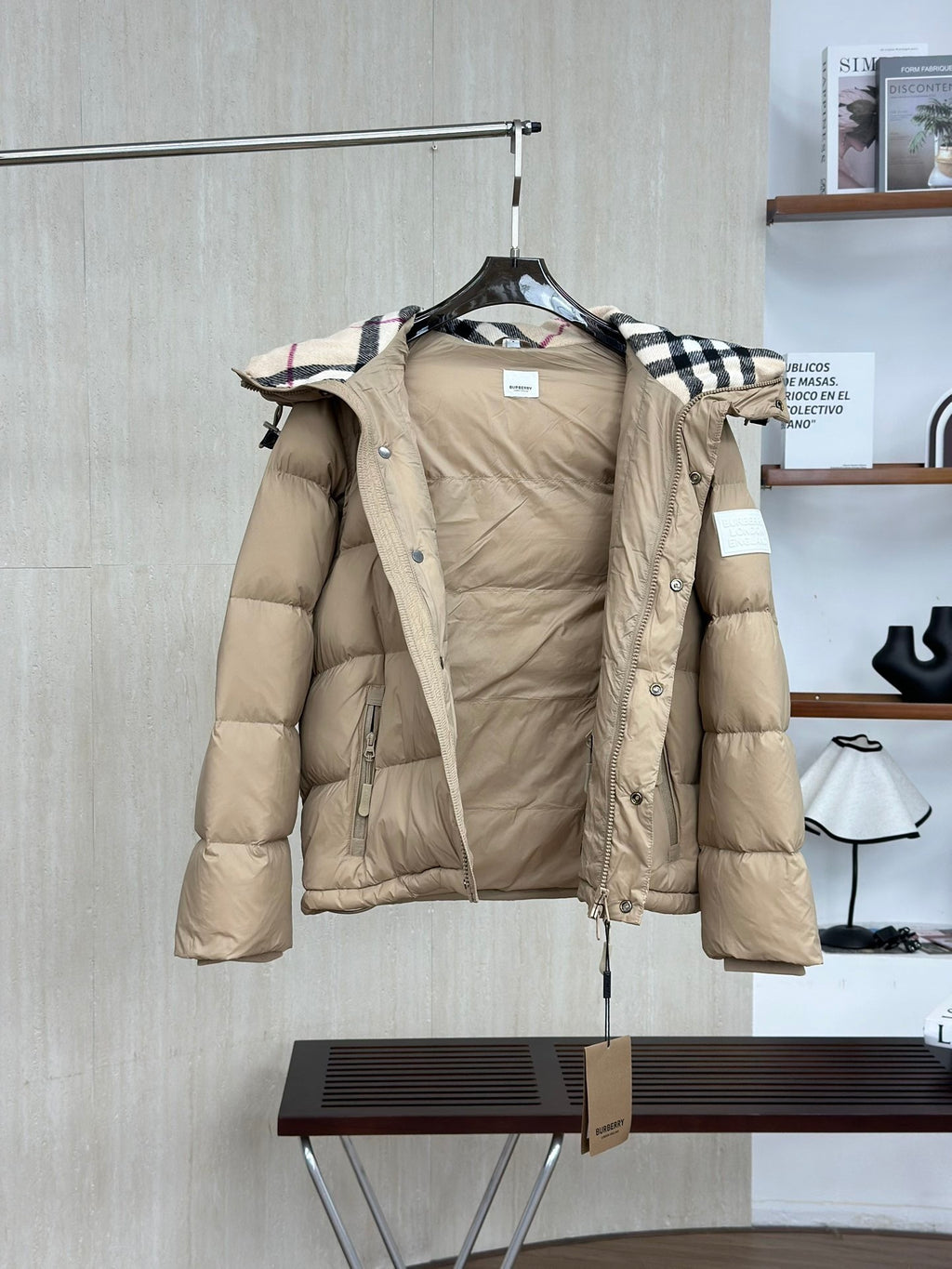 Burberry Double-sided Plaid Down Jacket