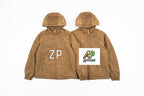 Burberry Solid Color Warhorse Print Hooded Jacket