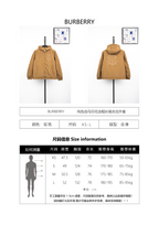 Burberry Solid Color Warhorse Print Hooded Jacket
