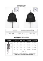 Burberry Solid Color Warhorse Print Hooded Jacket