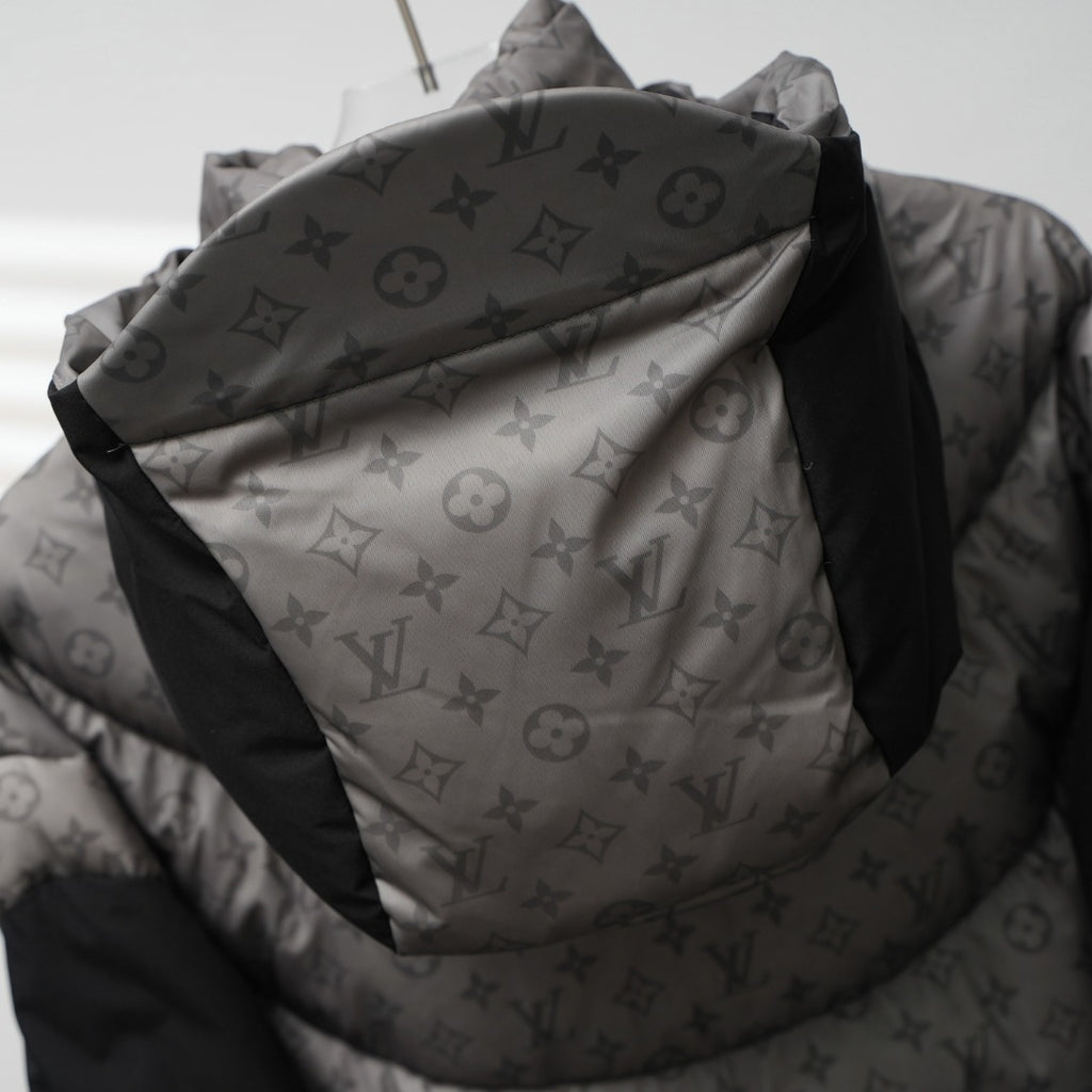 Louis Vuitton Monogram Gradient Hooded Down Jacket
