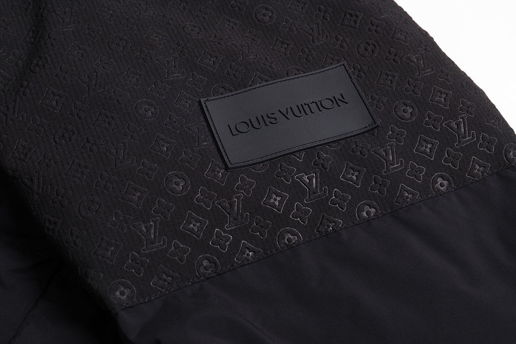 Louis Vuitton Hooded Zip-up Down Jacket with Waist