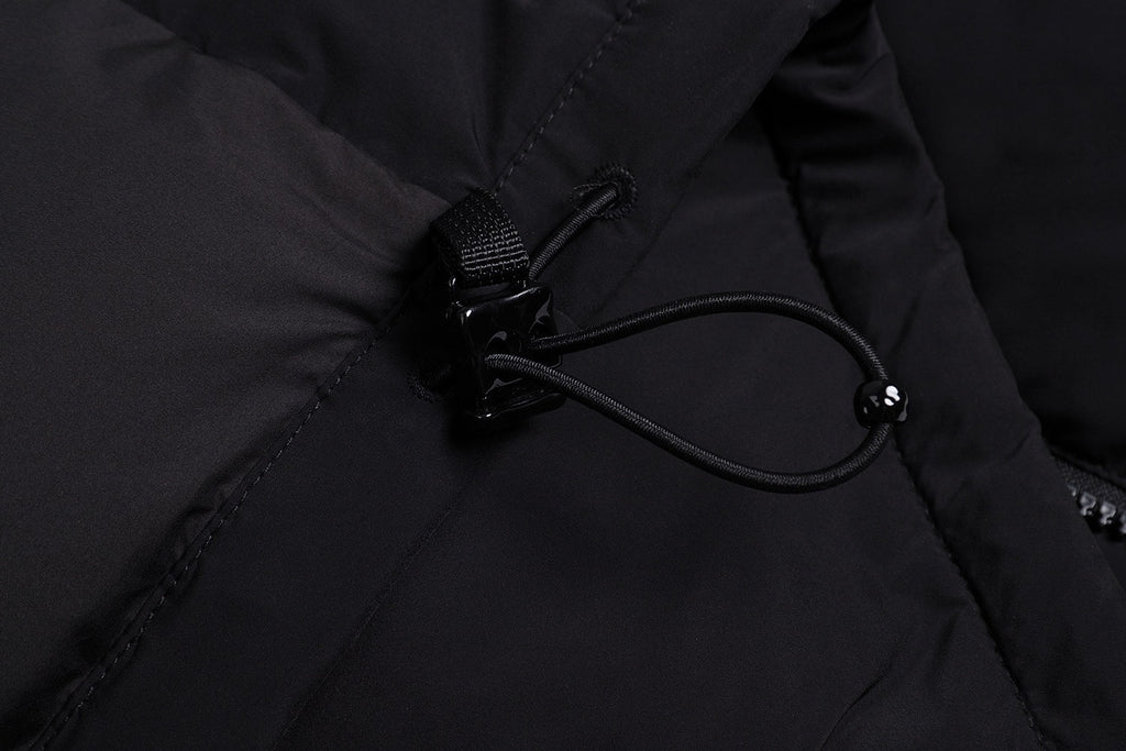 Louis Vuitton Hooded Zip-up Down Jacket with Waist