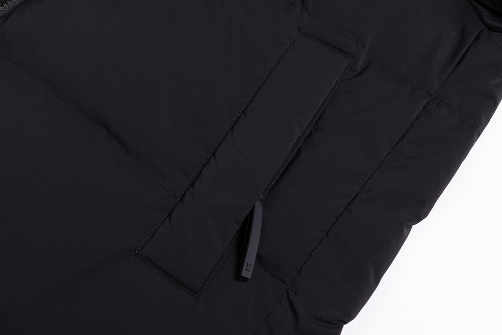 Louis Vuitton Hooded Zip-up Down Jacket with Waist