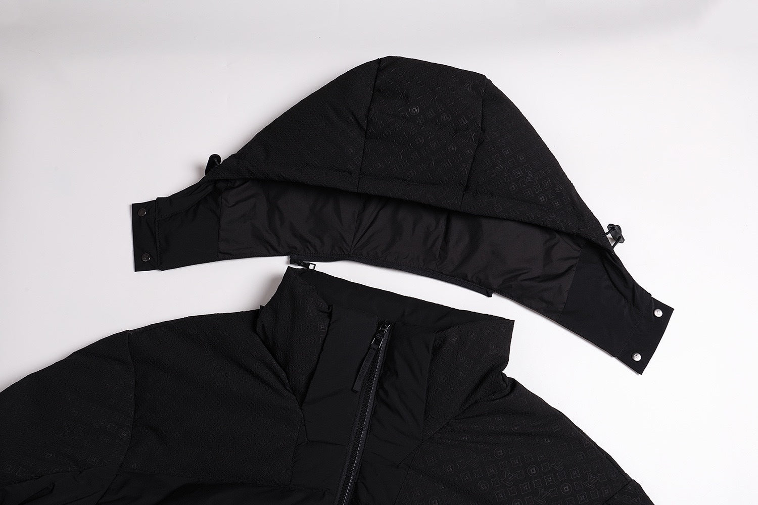 Louis Vuitton Hooded Zip-up Down Jacket with Waist