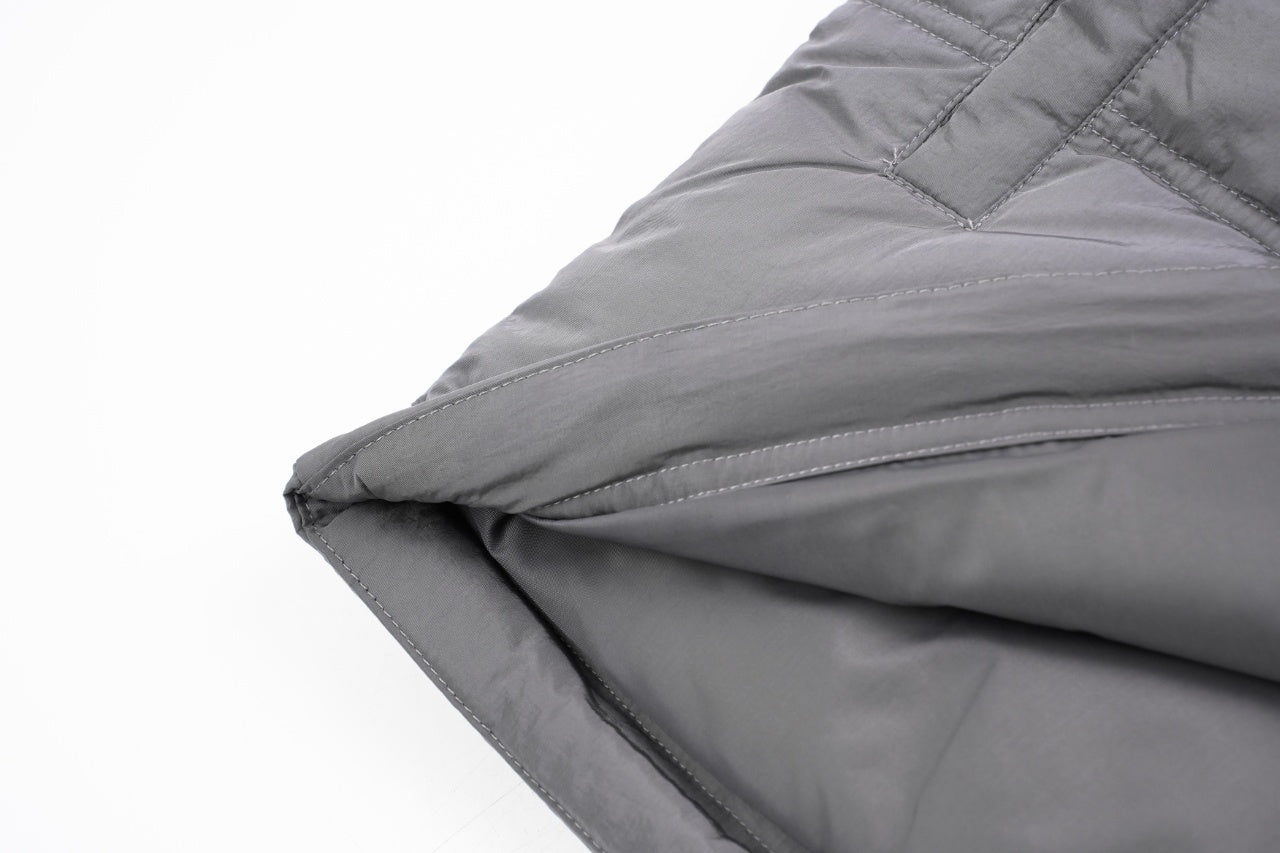 Ami Paris Heart Colorblock Down Vest Black