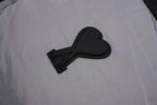Ami Paris Heart Colorblock Down Vest Black