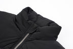 Ami Paris Heart Colorblock Down Vest Black