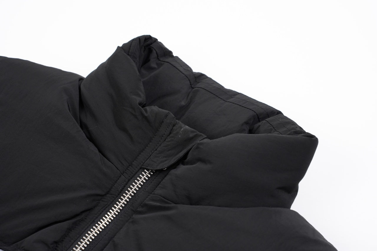 Ami Paris Heart Colorblock Down Vest Black