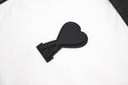 Ami Paris Heart Colorblock Down Vest Black