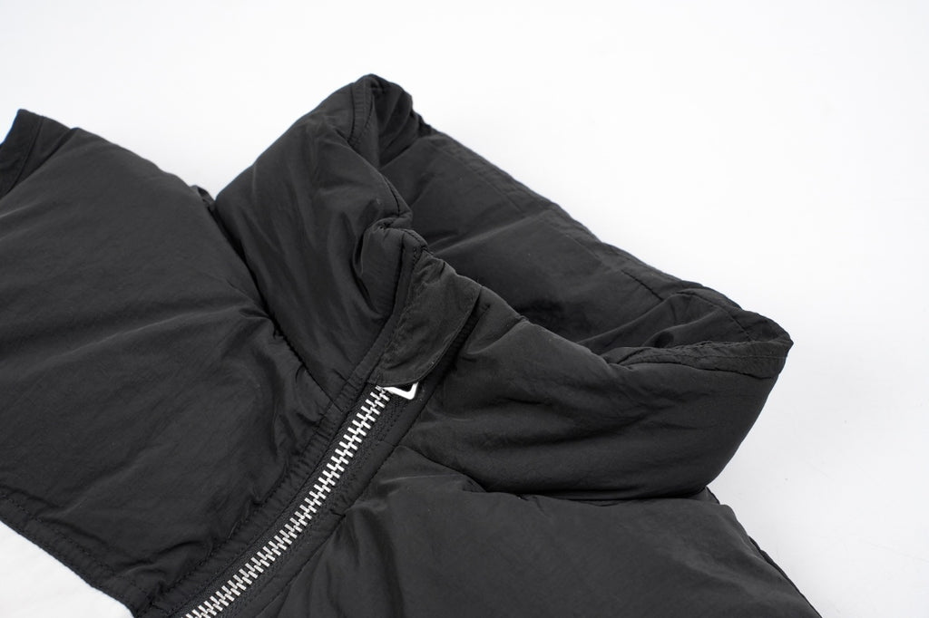 Ami Paris Heart Colorblock Down Vest Black