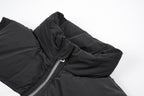Ami Paris Heart Colorblock Down Vest Black