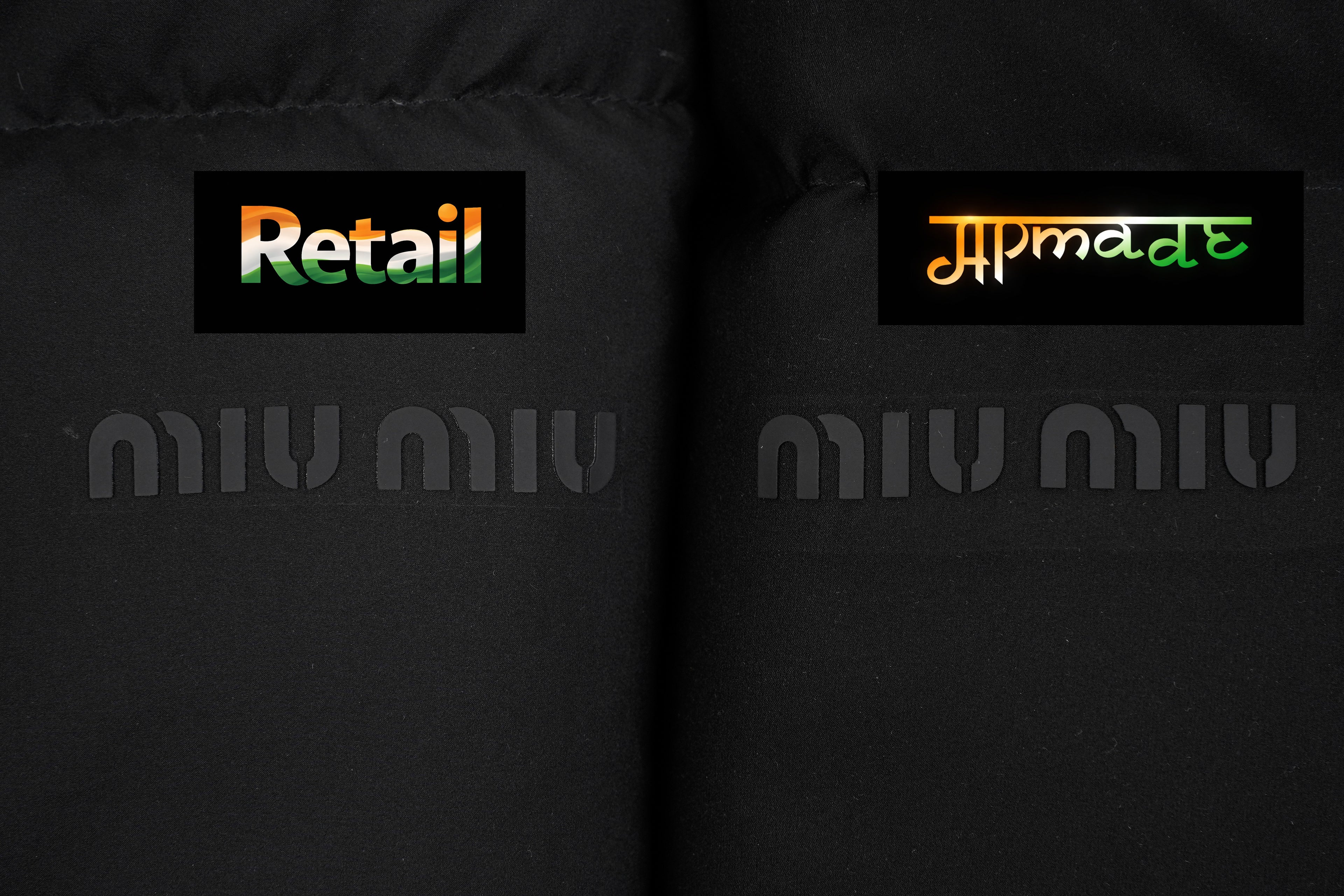 Miu Miu Down Jacket with Leather Collar