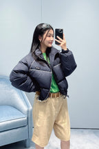 Miu Miu Small Label Strap Short Down Jacket