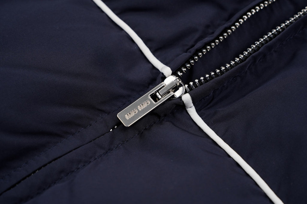 Miu Miu Small Label Strap Short Down Jacket