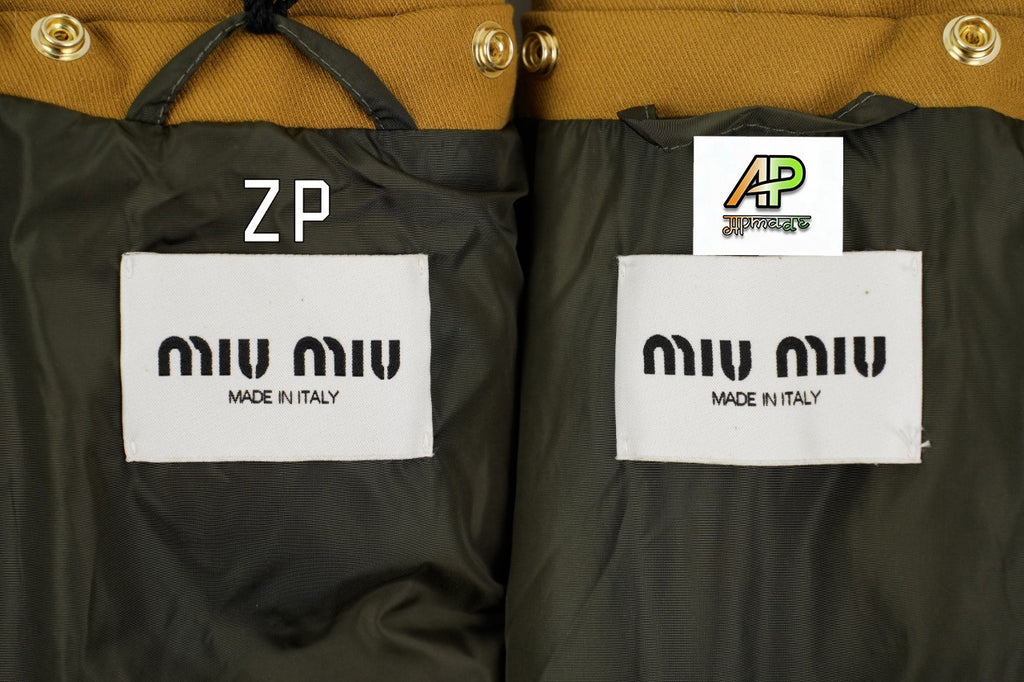 Miu Miu Lapel Down Jacket