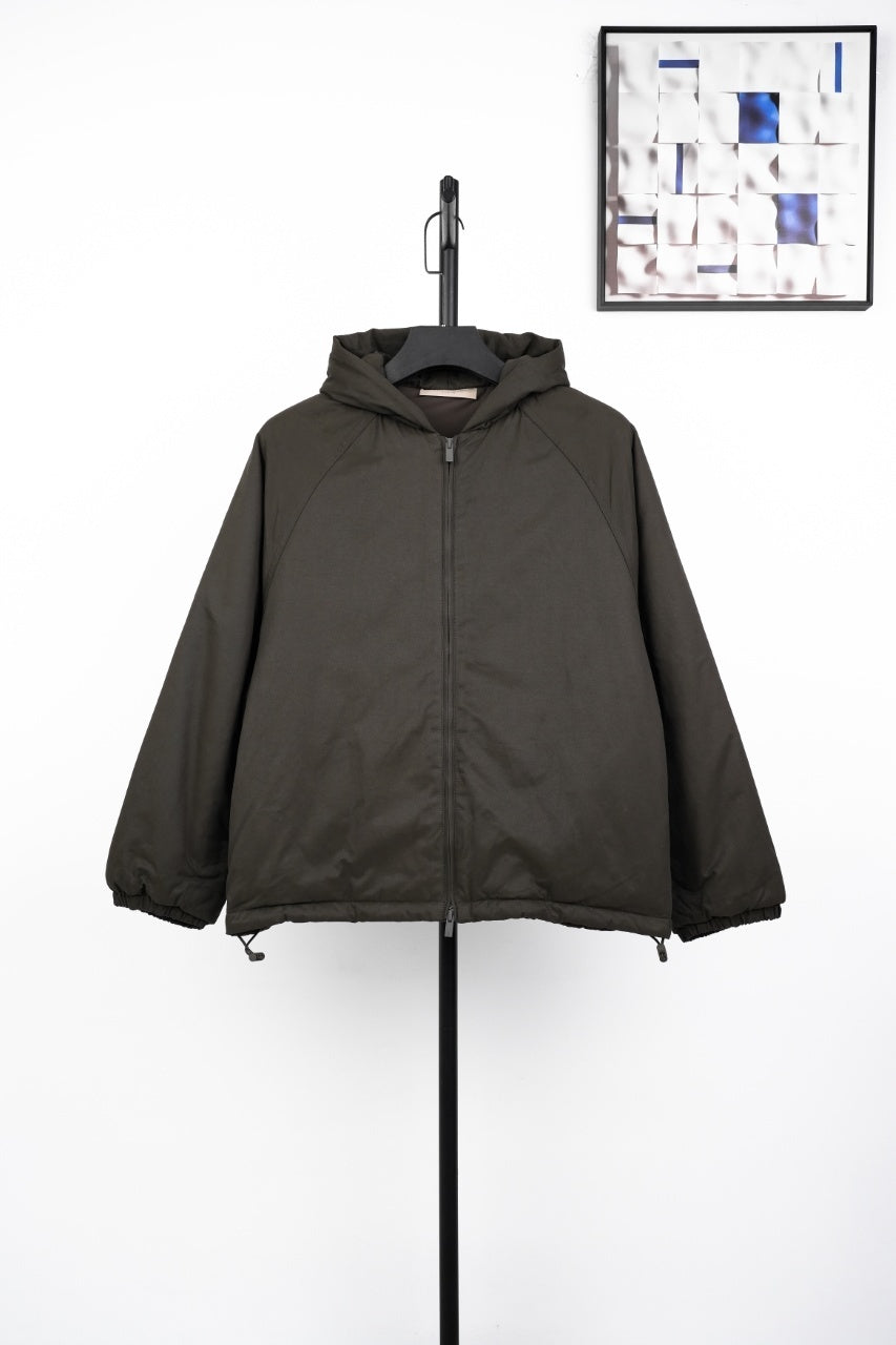 Fear of God Lettering Hooded Cotton Jacket