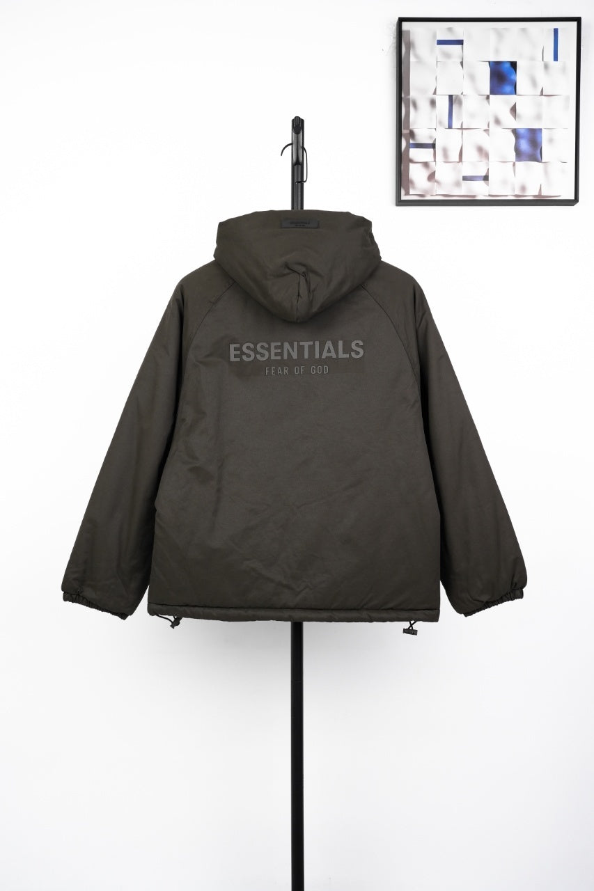 Fear of God Lettering Hooded Cotton Jacket