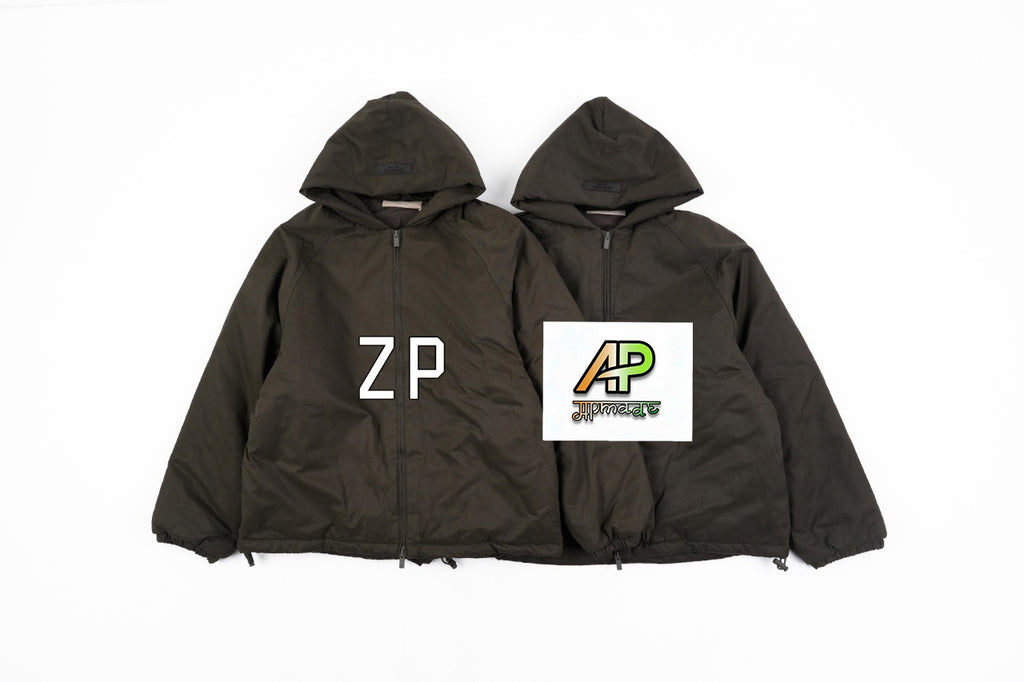 Fear of God Lettering Hooded Cotton Jacket