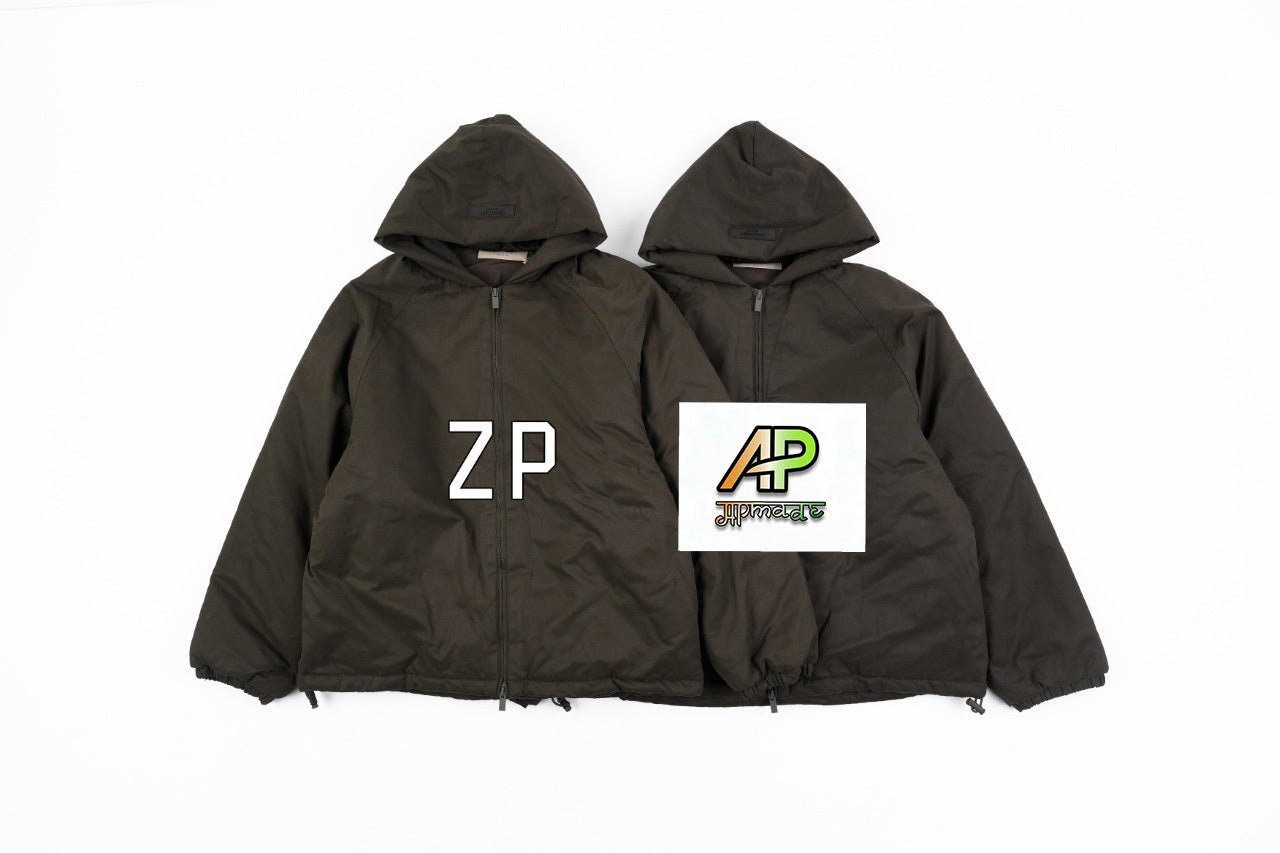 Fear of God Lettering Hooded Cotton Jacket