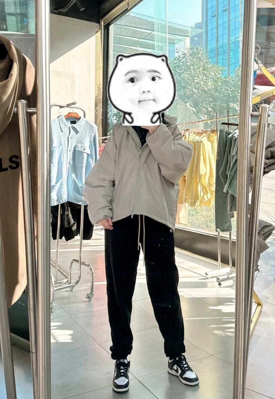 Fear of God Lettering Hooded Cotton Jacket