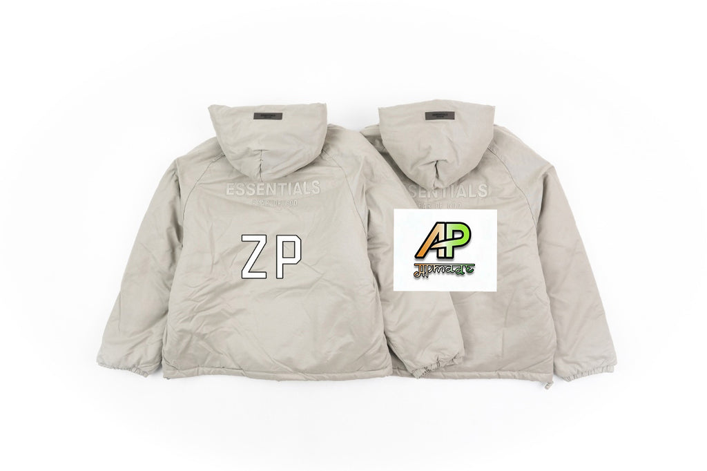Fear of God Lettering Hooded Cotton Jacket