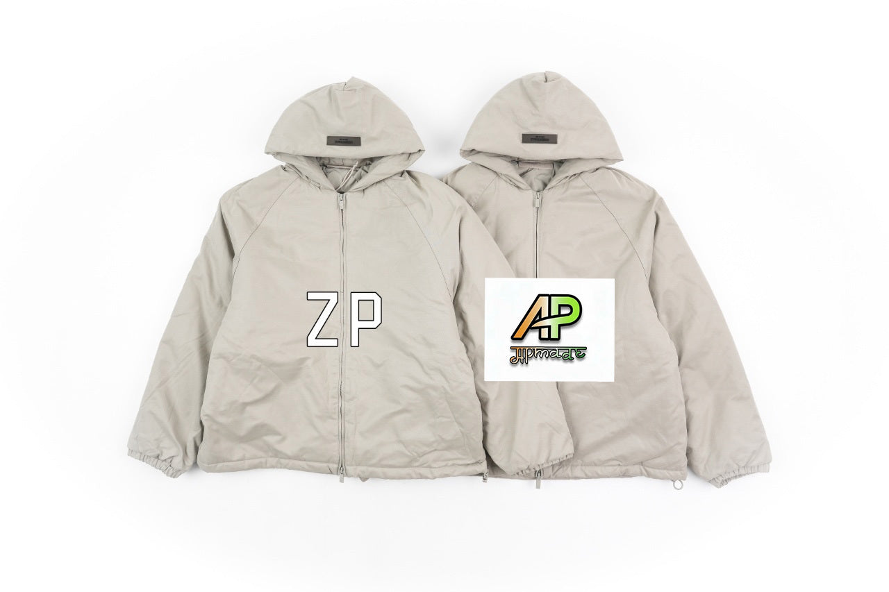 Fear of God Lettering Hooded Cotton Jacket