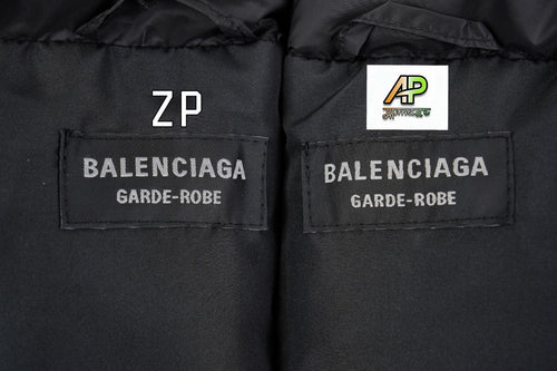Balenciaga Short Puffer Jacket with Circular Embroidery