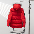 Moose Knuckles Scissors 2006 Style Hooded Down Jacket with Fur Collar