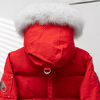 Moose Knuckles Scissors 2006 Style Hooded Down Jacket with Fur Collar