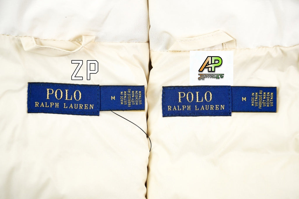 Ralph Lauren Rib Down Jacket White