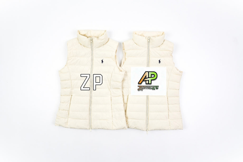 Ralph Lauren White Rib Vest