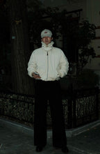 Ralph Lauren Vintage Pony Logo Down Jacket with Lambswool Collar